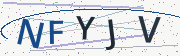 A picture of five letters and numbers to type in the box